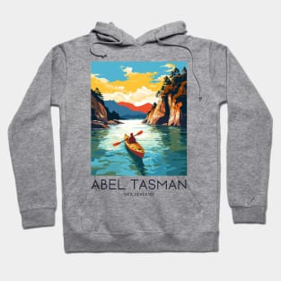 A Pop Art Travel Print of Abel Tasman National Park - New Zealand Hoodie